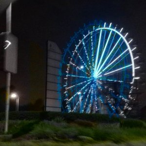 Two Rivers Mall Ferris Wheel - Night View 1